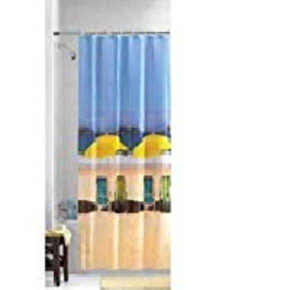 Mainstays Shower Curtain Beach Front Photoreal - Picture 6 of 6